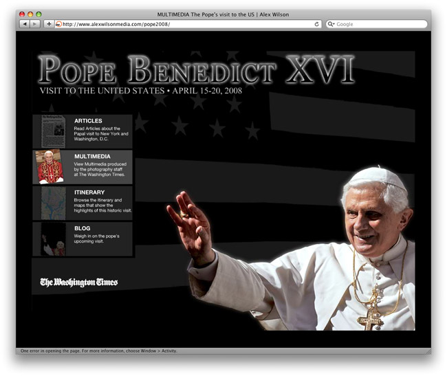 Pope Benedict Visits the US